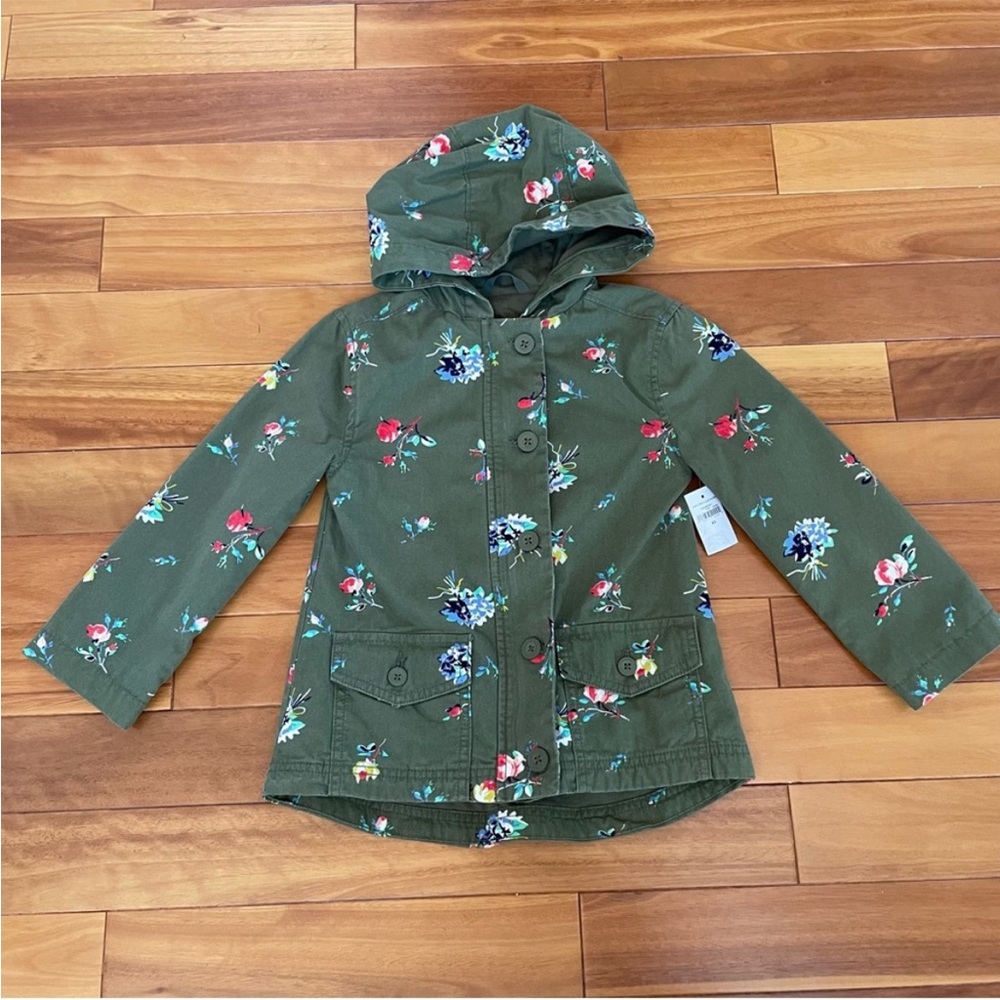 Gap Girl Kid Flower Cargo Jacket